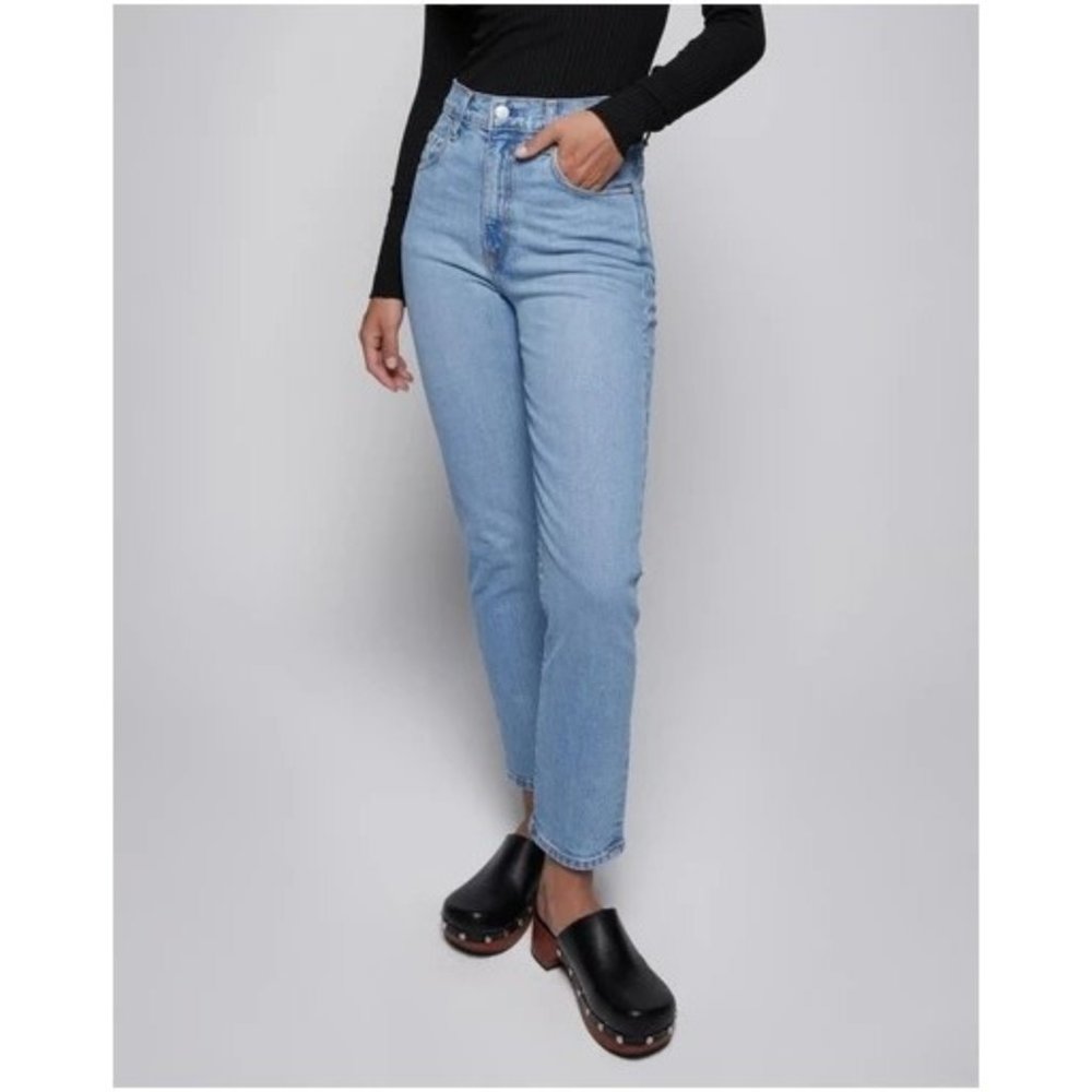 Nobody Denim High Rise Frankie Stretch Ankle Jeans Denim Blue Women's Size 29
